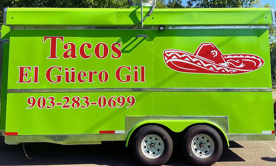 Tacos El Guero Gil food truck in Tyler Texas